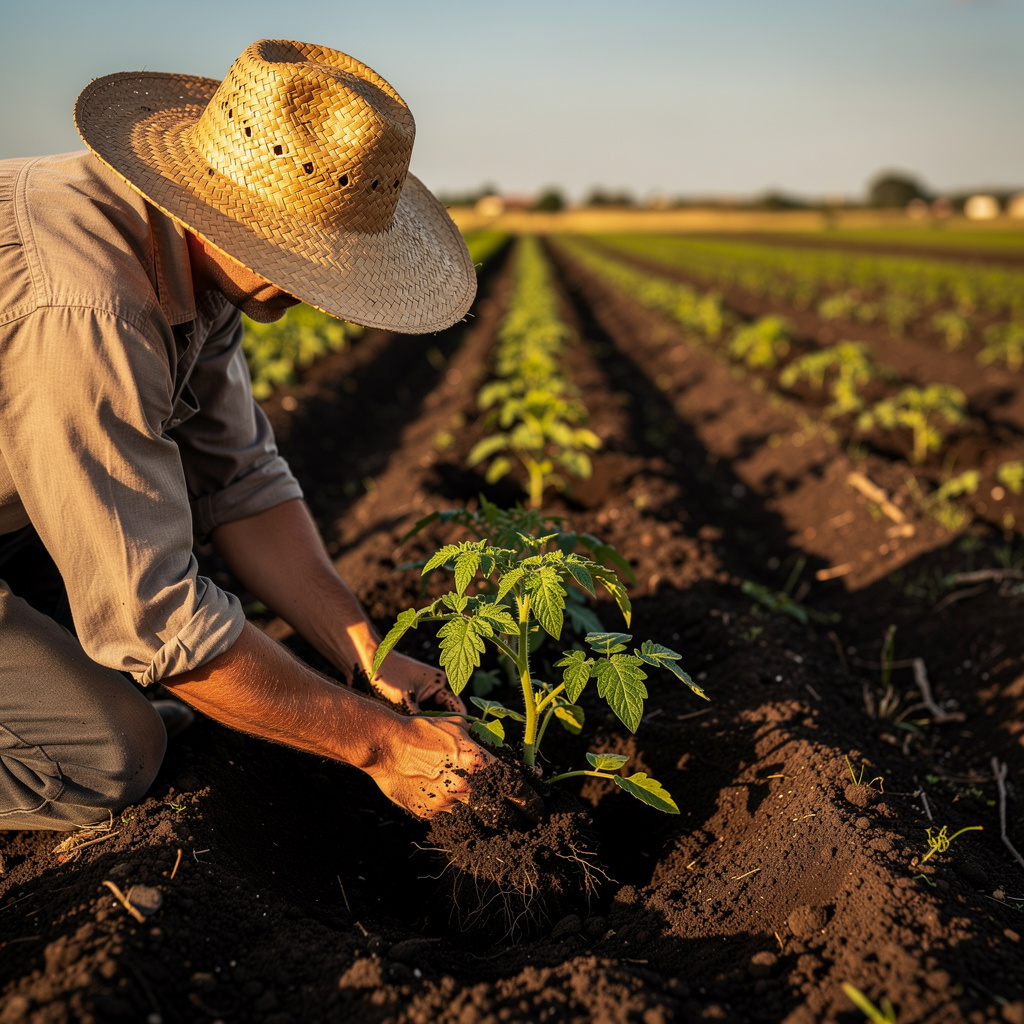 Negocio de huerta comercial