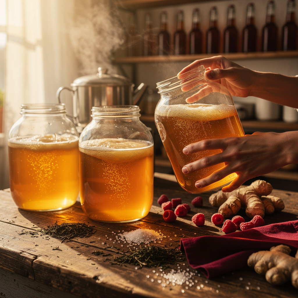 Elaboración de kombucha