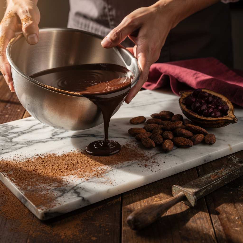 Elaboración de chocolate de la semilla a la barra
