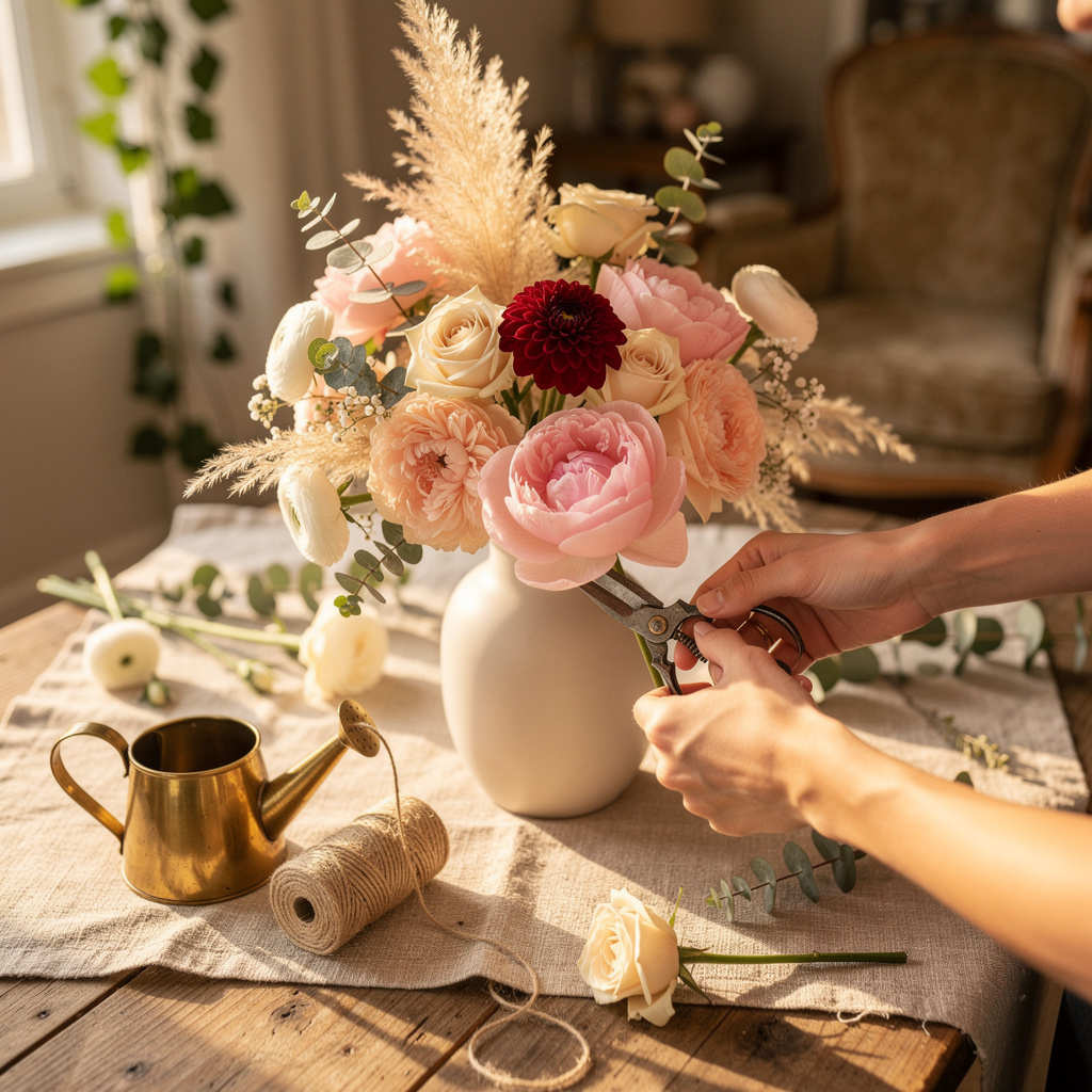 Arreglos florales en casa