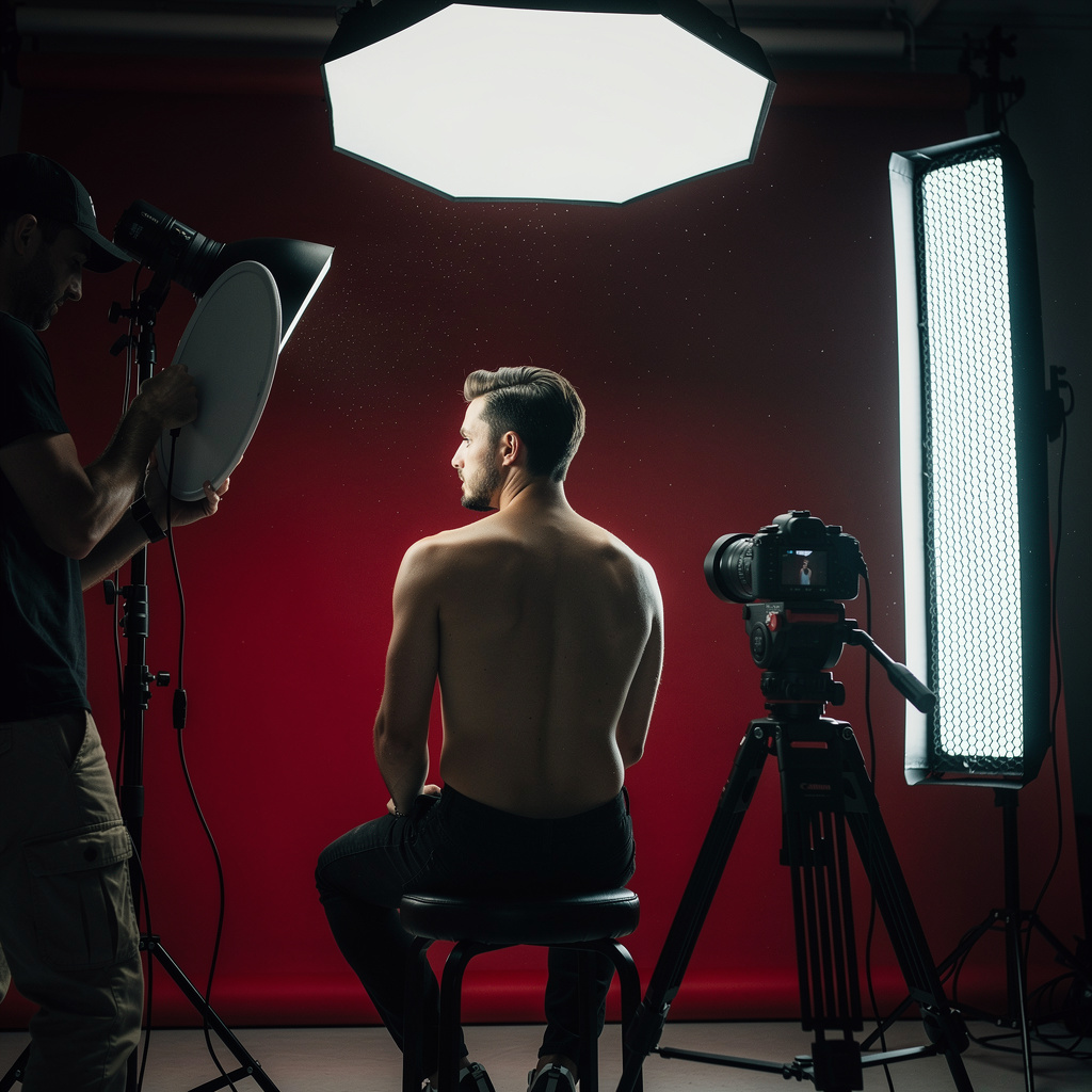 Iluminación de estudio para retratos