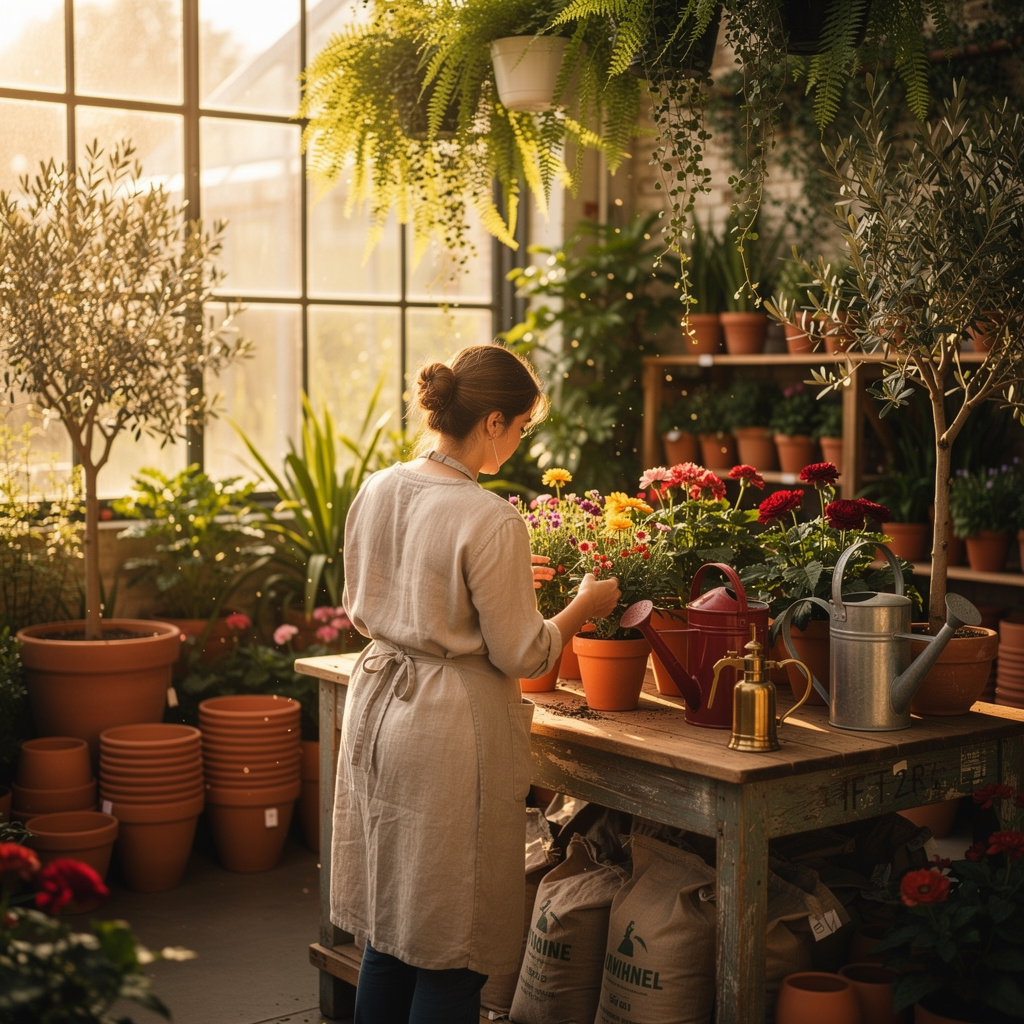 Abrir una tienda de jardinería