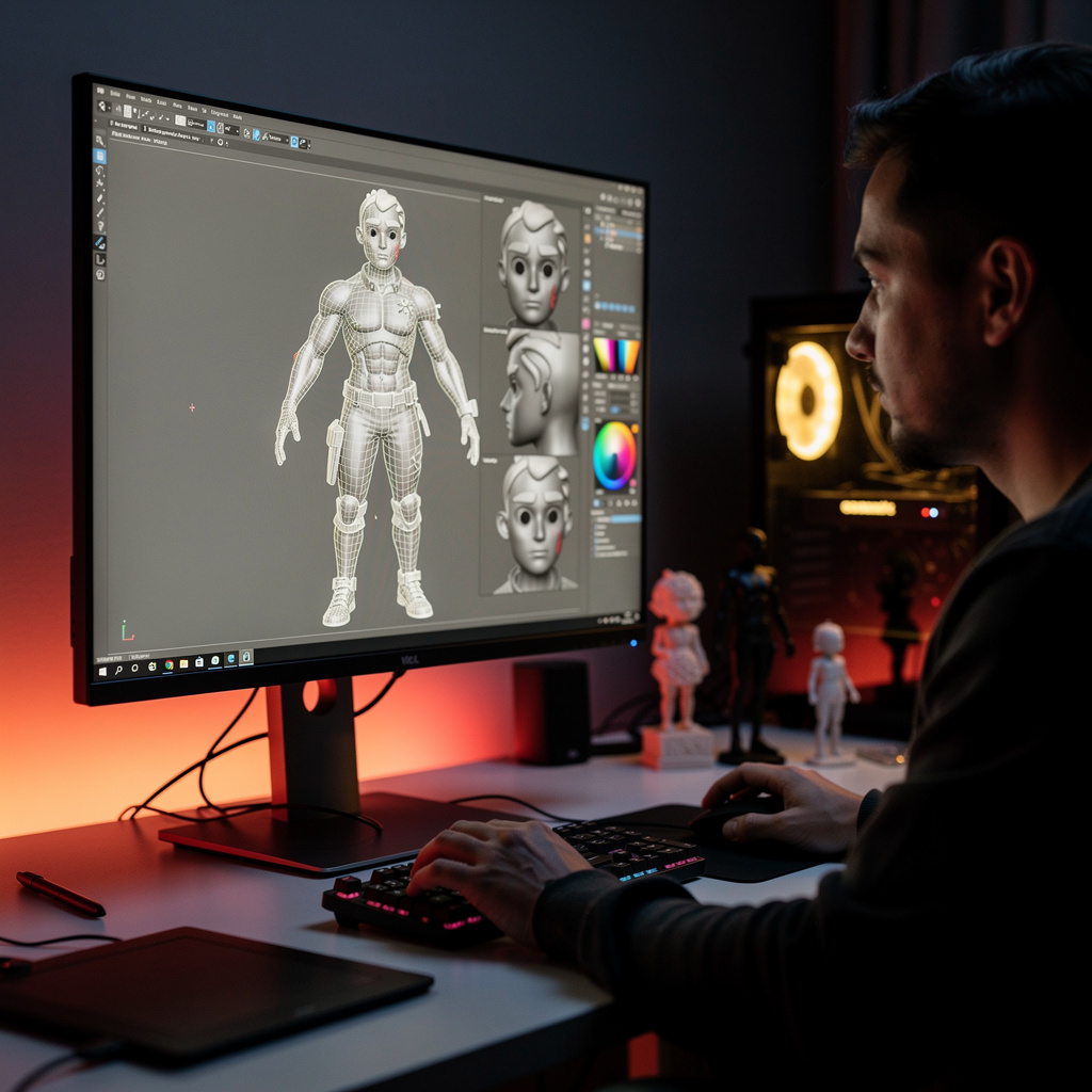 Escultura de Personajes en Blender